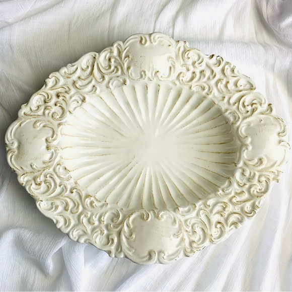 Ceramic Victorian Soup/ Salad Serving Bowl hand made in Italy - Picture 1 of 7